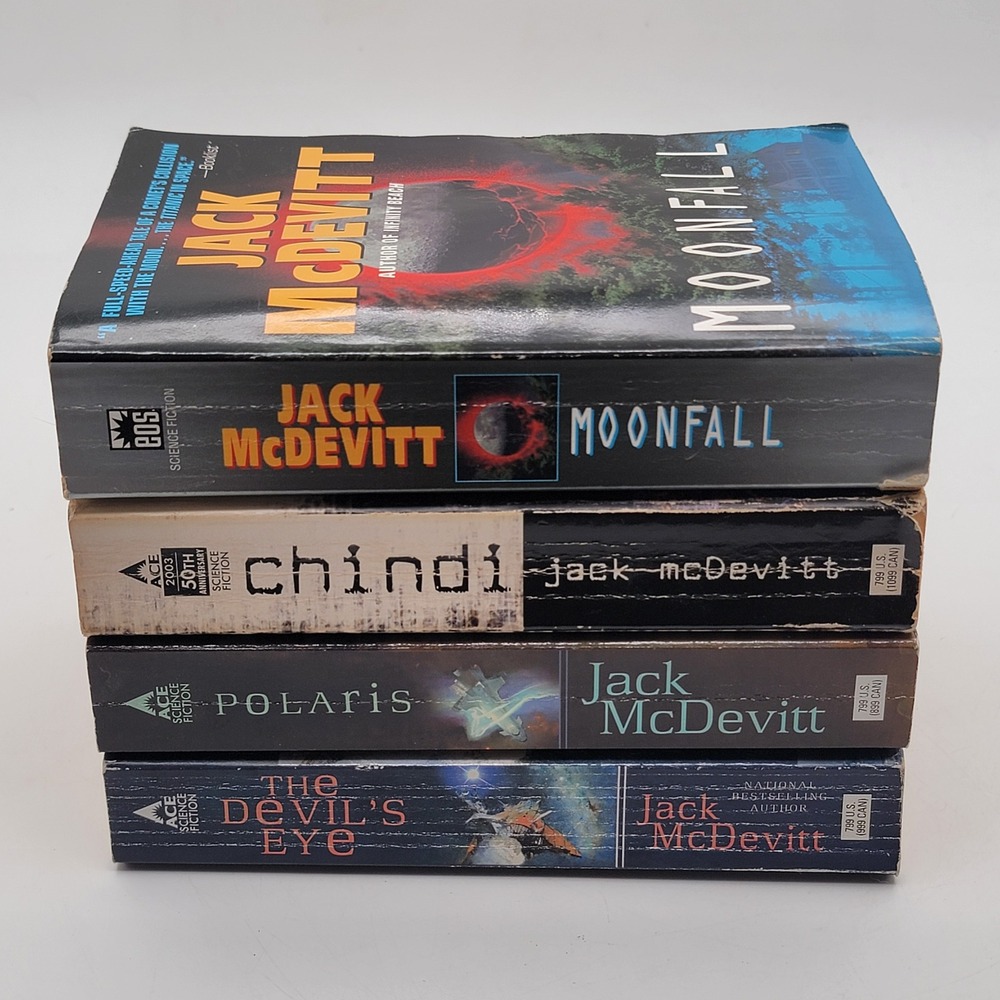Jack‎ McDevitt Moonfall Chindi Polaris The Devils Eye Paperback Lot 4 Books Good